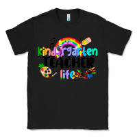 Black Kindergarten Teacher Life Classic Tee - LillyAllenDesigns
