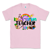 Bubblegum Pink Kindergarten Teacher Life Classic Tee - LillyAllenDesigns
