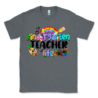 Charcoal Heather Kindergarten Teacher Life Classic Tee - LillyAllenDesigns