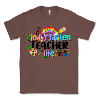 Chestnut Kindergarten Teacher Life Classic Tee - LillyAllenDesigns
