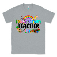 Heather Grey Kindergarten Teacher Life Classic Tee - LillyAllenDesigns