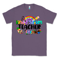 Lavender Kindergarten Teacher Life Classic Tee - LillyAllenDesigns