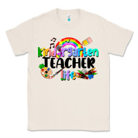 Natural Kindergarten Teacher Life Classic Tee - LillyAllenDesigns
