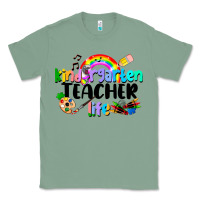 Sage Kindergarten Teacher Life Classic Tee - LillyAllenDesigns