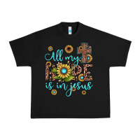 Black all my hope is in jesus Urban Heavy Tee - JahusDesignShop