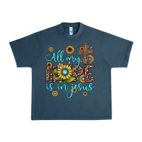 Midnight Navy all my hope is in jesus Urban Heavy Tee - JahusDesignShop