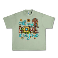 Oil Green all my hope is in jesus Urban Heavy Tee - JahusDesignShop