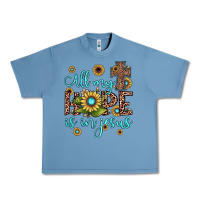 Pebble Blue all my hope is in jesus Urban Heavy Tee - JahusDesignShop