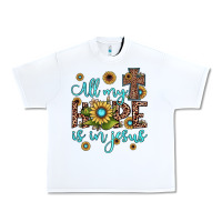 White all my hope is in jesus Urban Heavy Tee - JahusDesignShop