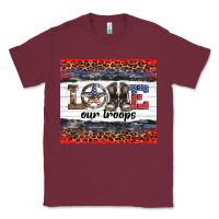 Burgundy armed forces day love our troops Classic Tee - Artiststas