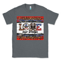 Charcoal Heather armed forces day love our troops Classic Tee - Artiststas