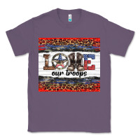 Lavender armed forces day love our troops Classic Tee - Artiststas