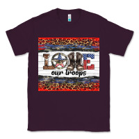 Plum armed forces day love our troops Classic Tee - Artiststas