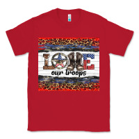 Red armed forces day love our troops Classic Tee - Artiststas