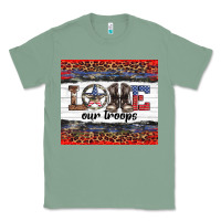 Sage armed forces day love our troops Classic Tee - Artiststas
