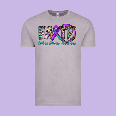Faith Crohn's Disease Awareness Vintage Tee Designed By Jahusdesignshop