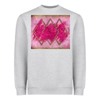 Heather Grey pink glitter Heavyweight Sweatshirt - JahusDesignShop