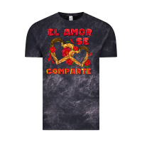 Cloud Black el amor se comparte with churros Vintage Tee - AdoDesignShop