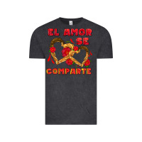 Vintage Black el amor se comparte with churros Vintage Tee - AdoDesignShop