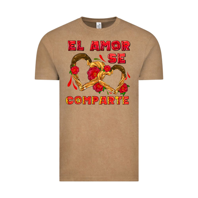 El Amor Se Comparte With Churros Vintage Tee by AdoDesignShop | Teevron