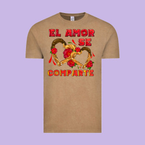El Amor Se Comparte With Churros Vintage Tee Designed By Adodesignshop