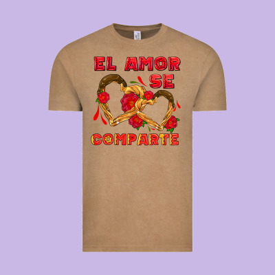 El Amor Se Comparte With Churros Vintage Tee Designed By Adodesignshop