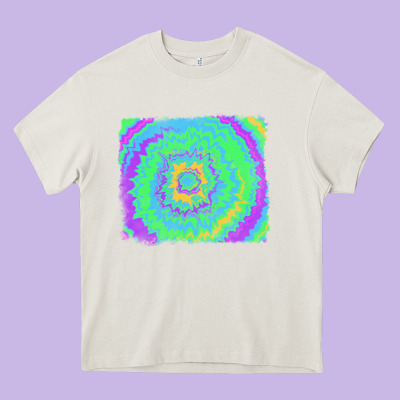 Heavy Core Tee tie dye backround