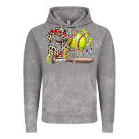 Cloud Rock three up down softball Vintage Hoodie - RacoonDesign
