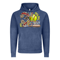 Vintage Denim three up down softball Vintage Hoodie - RacoonDesign