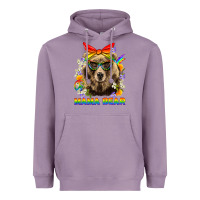 Lavender Mama Bear Pride LGBTQ+ Heavyweight Hoodie - BundleAndBundleShop