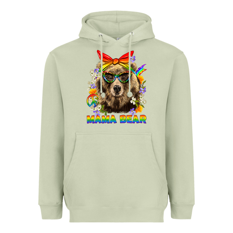 Mama Bear Pride Lgbtq+ Heavyweight Hoodie by BundleAndBundleShop | Teevron