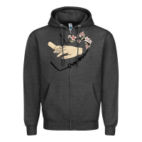Charcoal Heather personalized grandma Zipper Hoodie - MaliasSmallBusiness