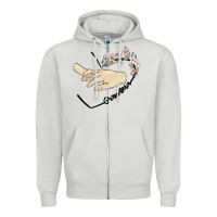 Dove Grey personalized grandma Zipper Hoodie - MaliasSmallBusiness