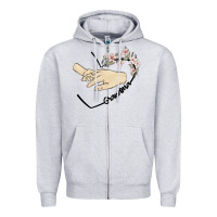 Heather Grey personalized grandma Zipper Hoodie - MaliasSmallBusiness