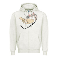Oatmeal Heather personalized grandma Zipper Hoodie - MaliasSmallBusiness