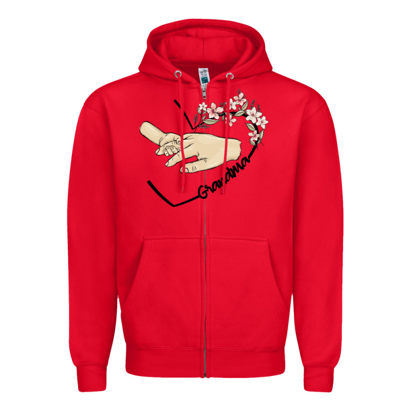 Personalized Grandma Zipper Hoodie by MaliasSmallBusiness | Teevron