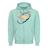 Seafoam personalized grandma Zipper Hoodie - MaliasSmallBusiness