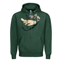 Sports Green personalized grandma Zipper Hoodie - MaliasSmallBusiness