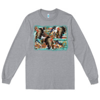 Heather Grey indian western background Long Sleeve Tee - AdoDesignShop