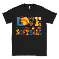 Black love softball Classic Tee - AdoDesignShop
