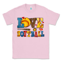 Bubblegum Pink love softball Classic Tee - AdoDesignShop