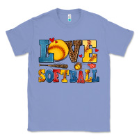 Colony Blue love softball Classic Tee - AdoDesignShop