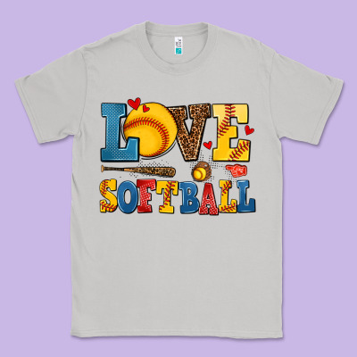 Love Softball Classic Tee Designed By Adodesignshop