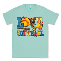 Seafoam love softball Classic Tee - AdoDesignShop