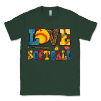 Sports Green love softball Classic Tee - AdoDesignShop
