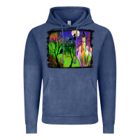 Vintage Denim halloween background Vintage Hoodie - JahusDesignShop