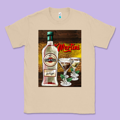 Martini Classic Tee Designed By Adodesignshop