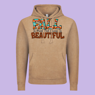 Fall Is Proof That Change Is Beautiful Vintage Hoodie Designed By Cowhidedigitalart