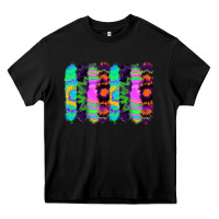 Black tie dye brushstrokes Heavy Core Tee - RanaPortraitStore