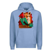 Colony Blue Fox with Coffee Premium Hoodie - Bettercallsaul